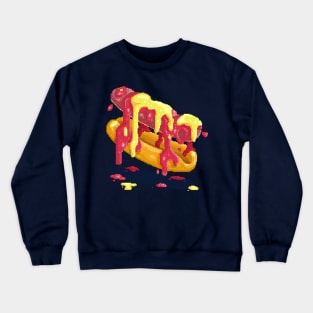 Melting sauce hotdog Crewneck Sweatshirt